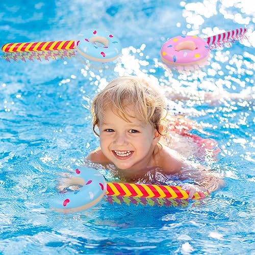 Miniatura 2 de Jenaai 12 piezas de decoración de fiesta de cumpleaños de Candyland, donas inflables de 33 pulgadas, piruletas grandes inflables de caramelo, globo