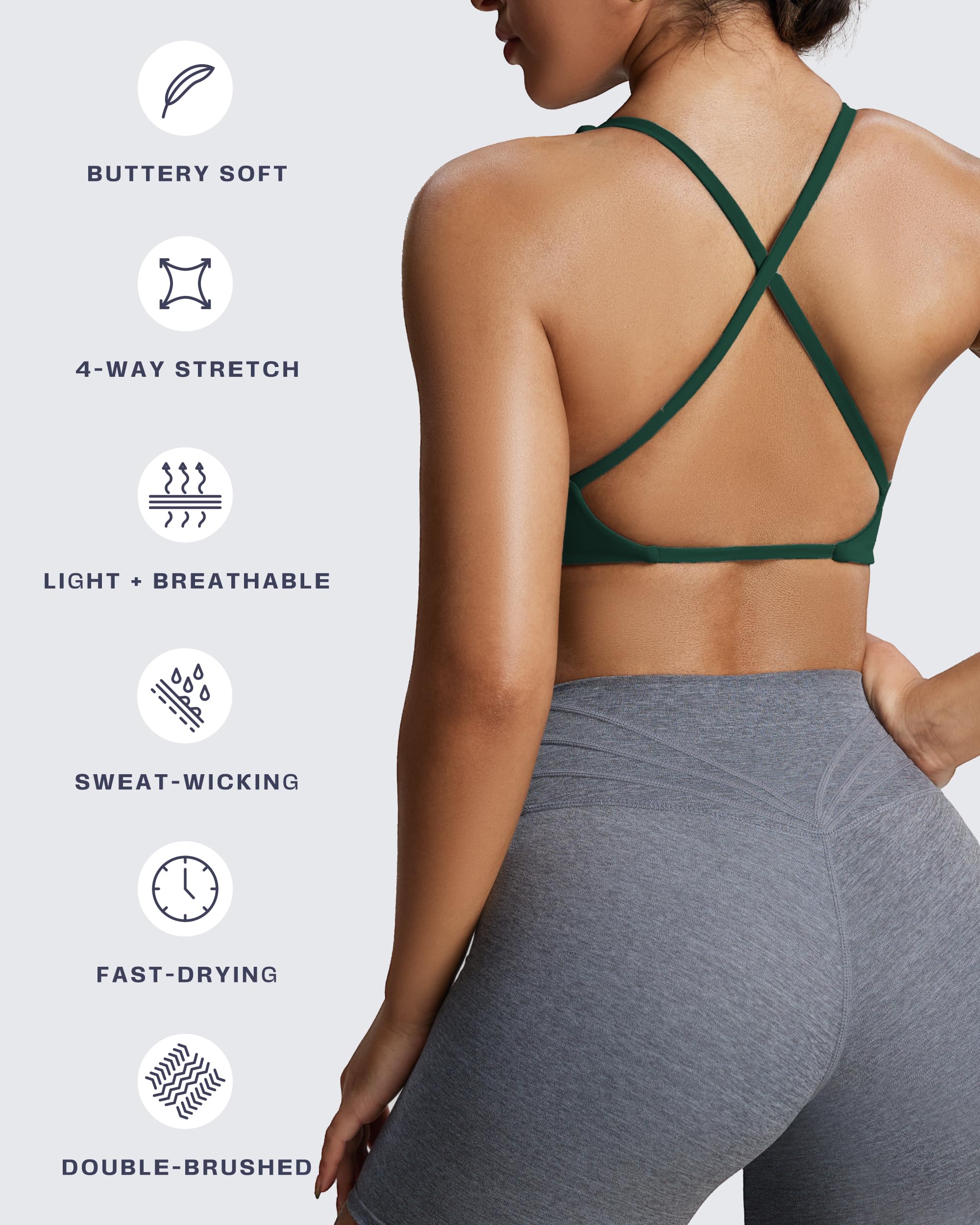 Aoxjox Damen Metamorph Sienna Twist Bra Sport-BH
