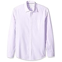 Amazon Essentials Camicia in Popeline a Maniche Lunghe Slim Uomo