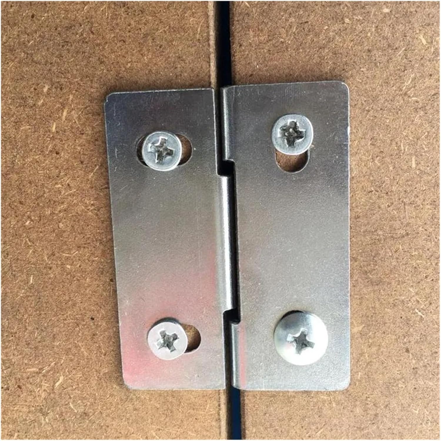 6PCS Stainless Steel Hidden Screen Hinges for Cabinet & 15mm Wooden Door