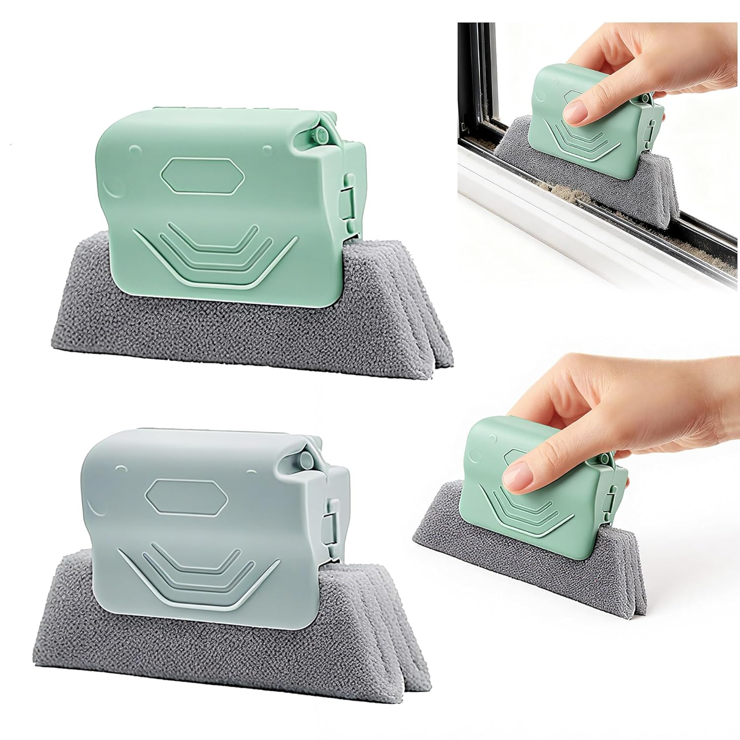 2026 New Magic Window Track Cleaner Window Groove Cleaning Brush Tools Set Sliding Door Sill Tile Lines Shutter