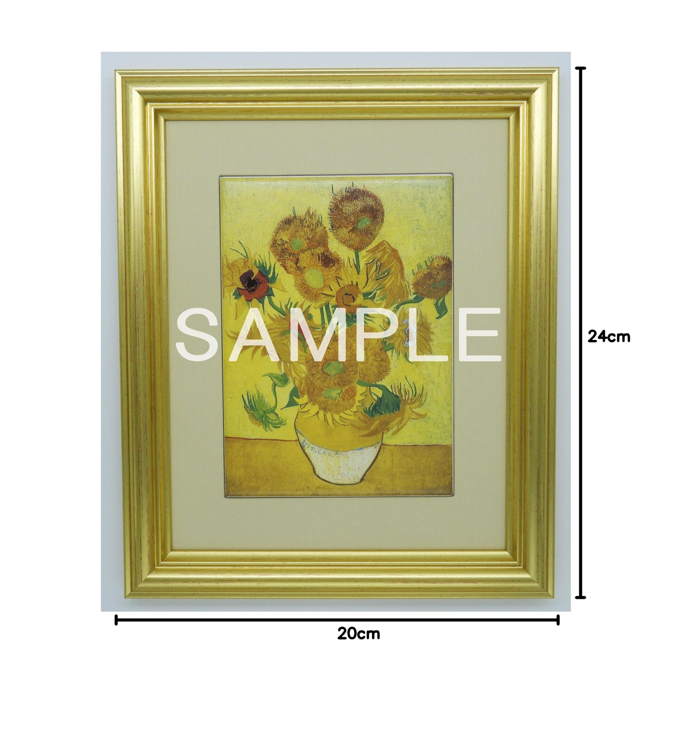 Amazon.co.jp: 大塚国際美術館 陶板 額装品A ｢ヒマワリ｣ （ゴッホ