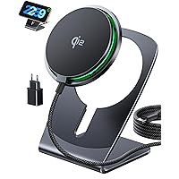 INIU Caricatore Wireless iPhone, Certificato Qi2 Caricabatterie Magnetico 15W Rapido