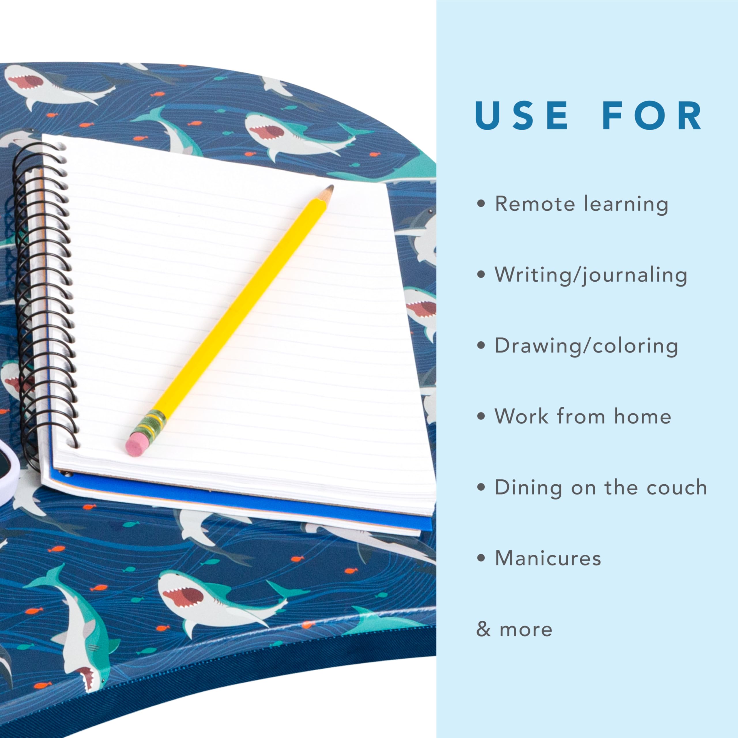 Lap Desk With Cushion Iscream Robots Rule Lap Desk - 17.25x13.25 Microbead  Filled Desk With Tablet Channel Drawing Robot