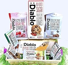 Diablo Diabetic 0 Sugar Hamper Box Sweets Cake Cookies Bar Bars Present Set Snack Sweet Basket
