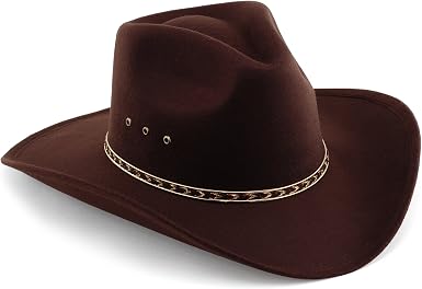 Western Pinch Front Faux Felt Cowboy 