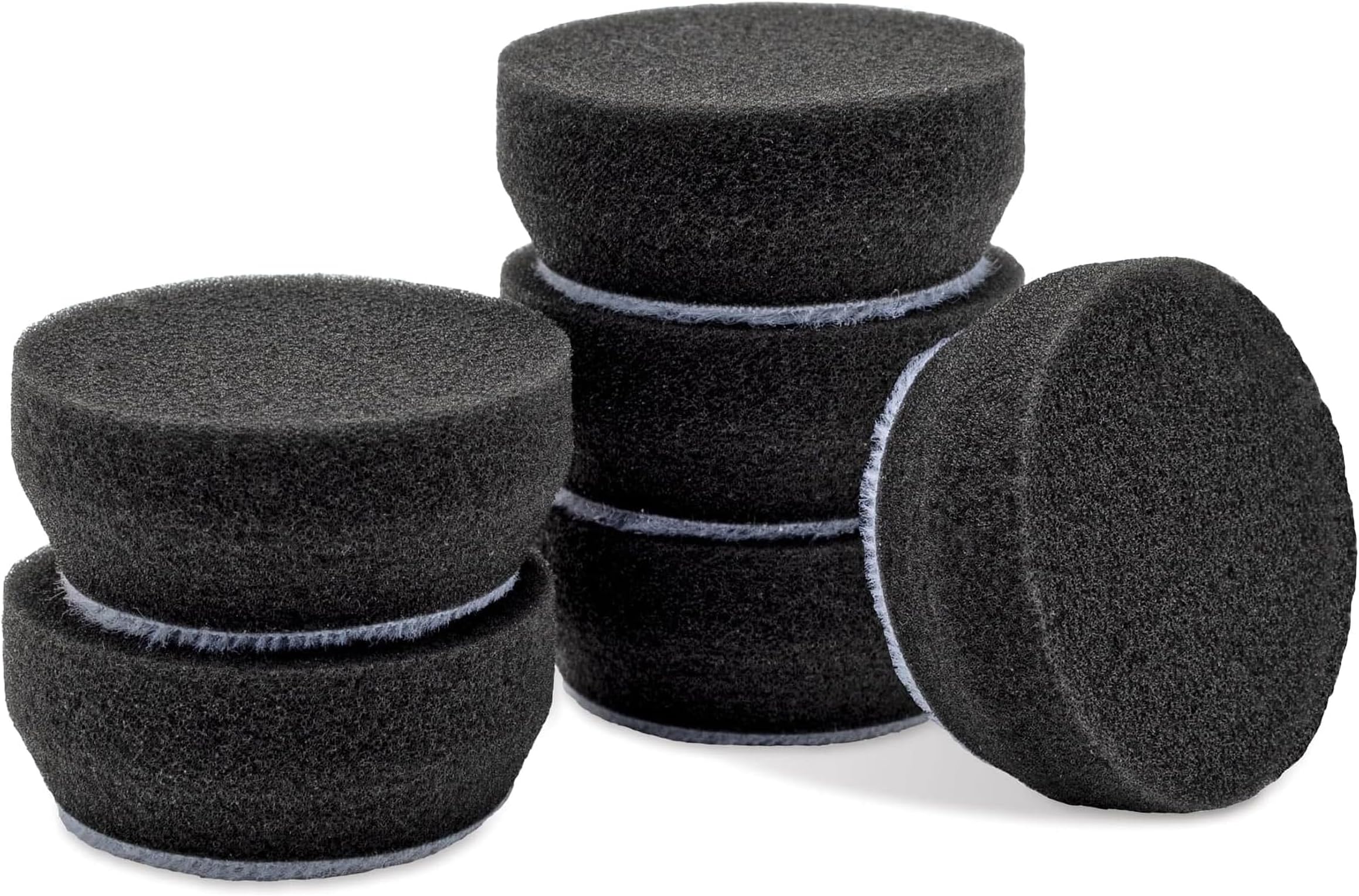 BOSS 1โ Finishing Foam Pads for Car Polishing and Detailing, Buffing Pads for Light Scratch Removal, Auto Wax, and Sealant Application, Set of 6