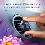 Désodorisant d'air Febreze Auto, clip de ventilation automobile anti-odeur, accessoires de voiture parfumés, longue durée pour odeurs fortes, parfum Gain Moonlight Breeze, 3 unités