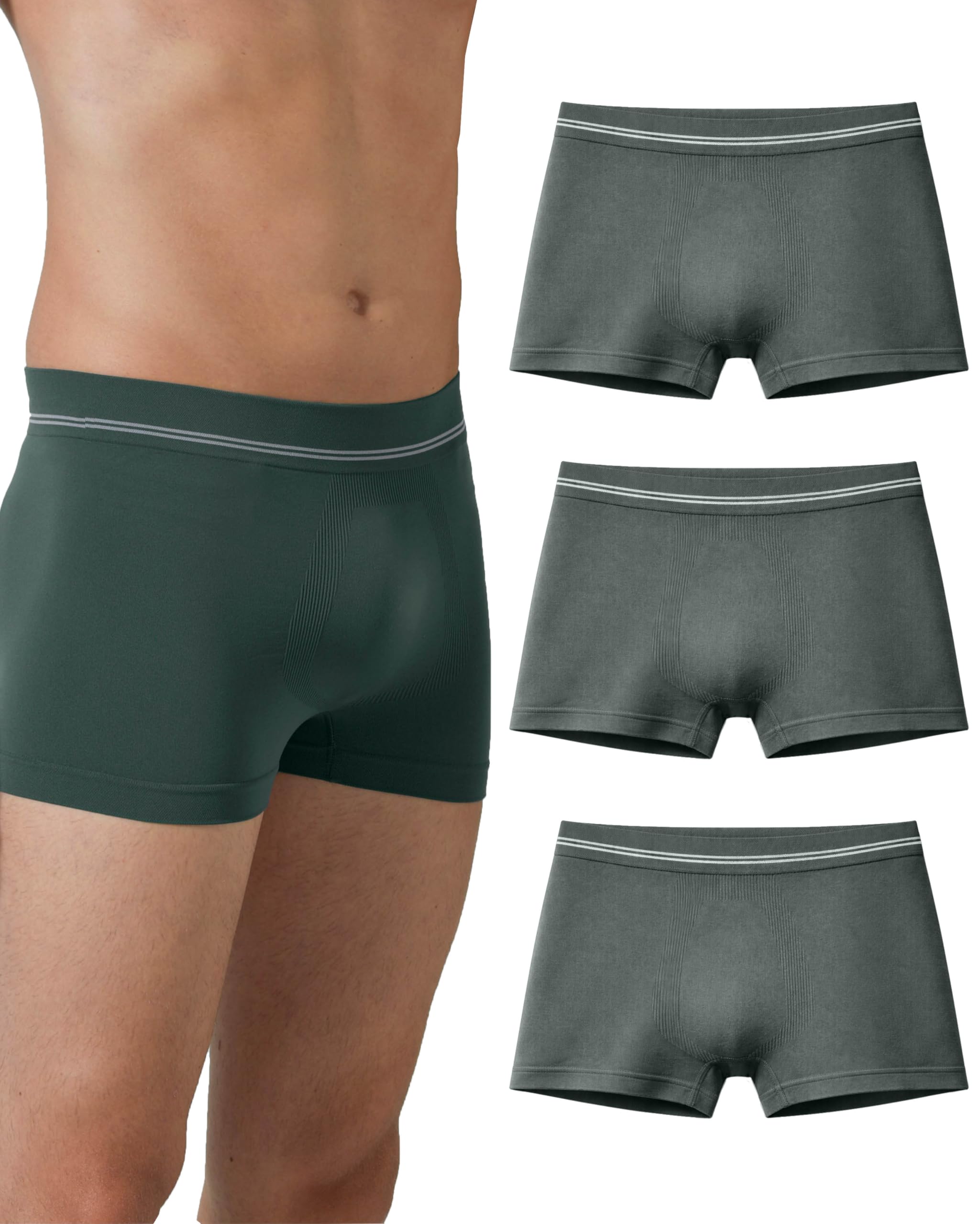 Risalti Mens Boxers Microfibre 3 Pcs - Men's Boxer Shorts More Breathable Than Mens Cotton Boxers, Mens Underwear Trunks, Mens Underwear, Seamless Boxers For Men - Made In Italy