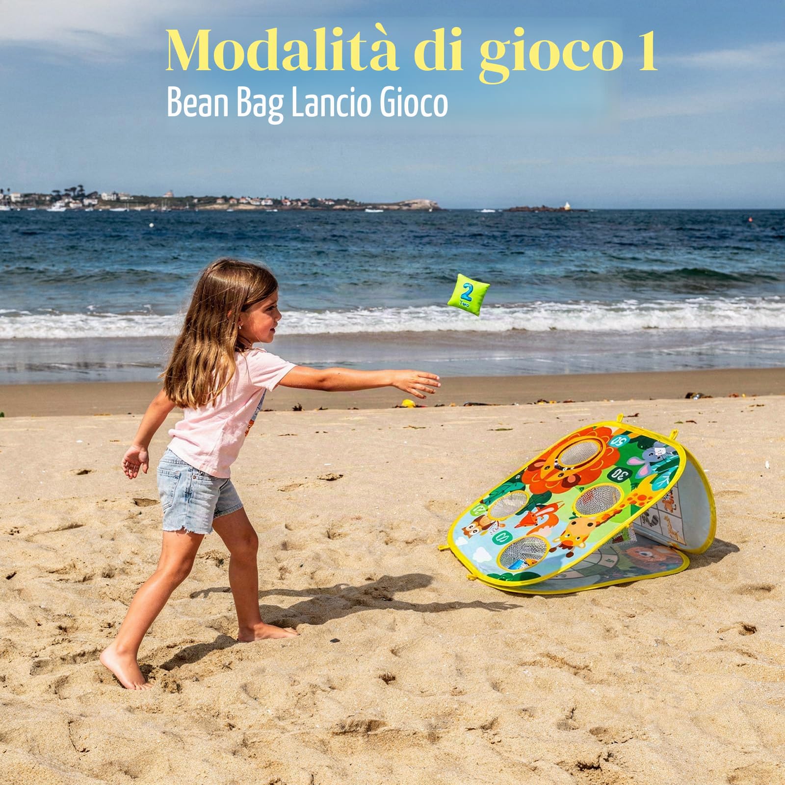 Giochi da Esterno per Bambini 3-6 Anni Gioco di Lancio di Sacchi di Fagioli Feste di Compleanno Bambini e Festa all Aperto Set di Attrezzature da Gioco Carnival Combo Sport e Giochi