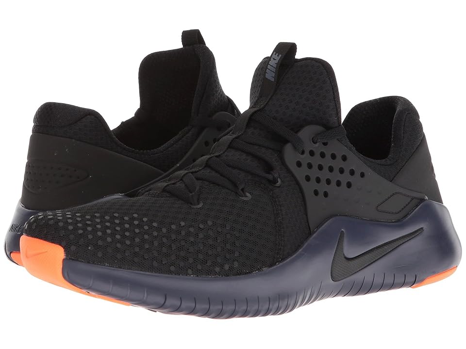 

Nike Free Trainer V8 (Black/Thunder Blue/Hyper Crimson) Men's Cross Training Shoes