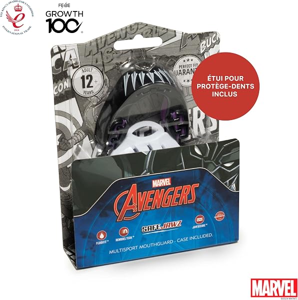 Marvel Black Panther Sport Protège-Dents/Gouttière Coque Dentaire Protege Dent. Protection intégrale pour Tous Les Sports, notamment Le Rugby, MMA, Hockey, Judo, Karate, Les Arts Martiaux et la Boxe - 5