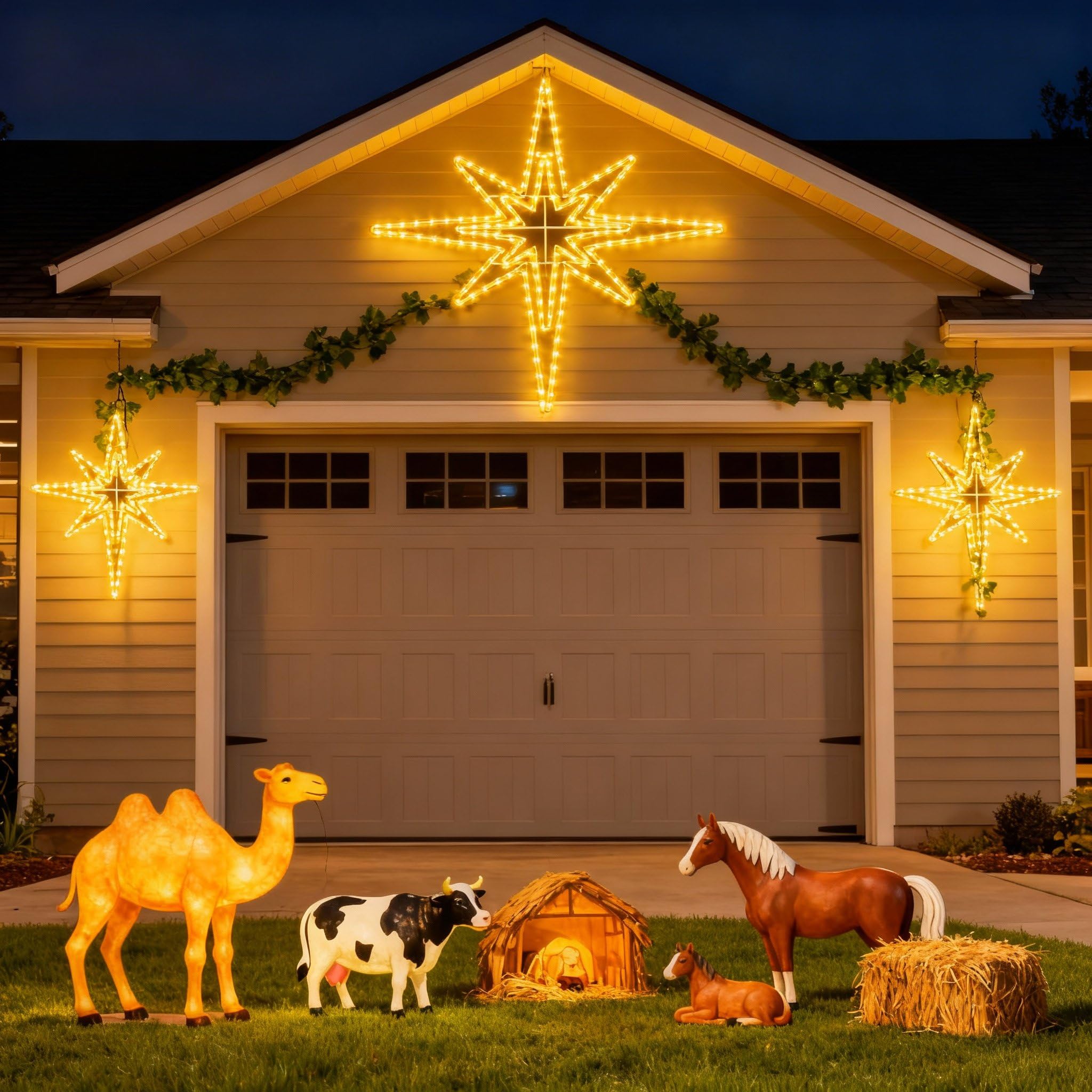 Snapklik.com : Rossesay Outdoor Christmas Star Of Bethlehem Large LED ...