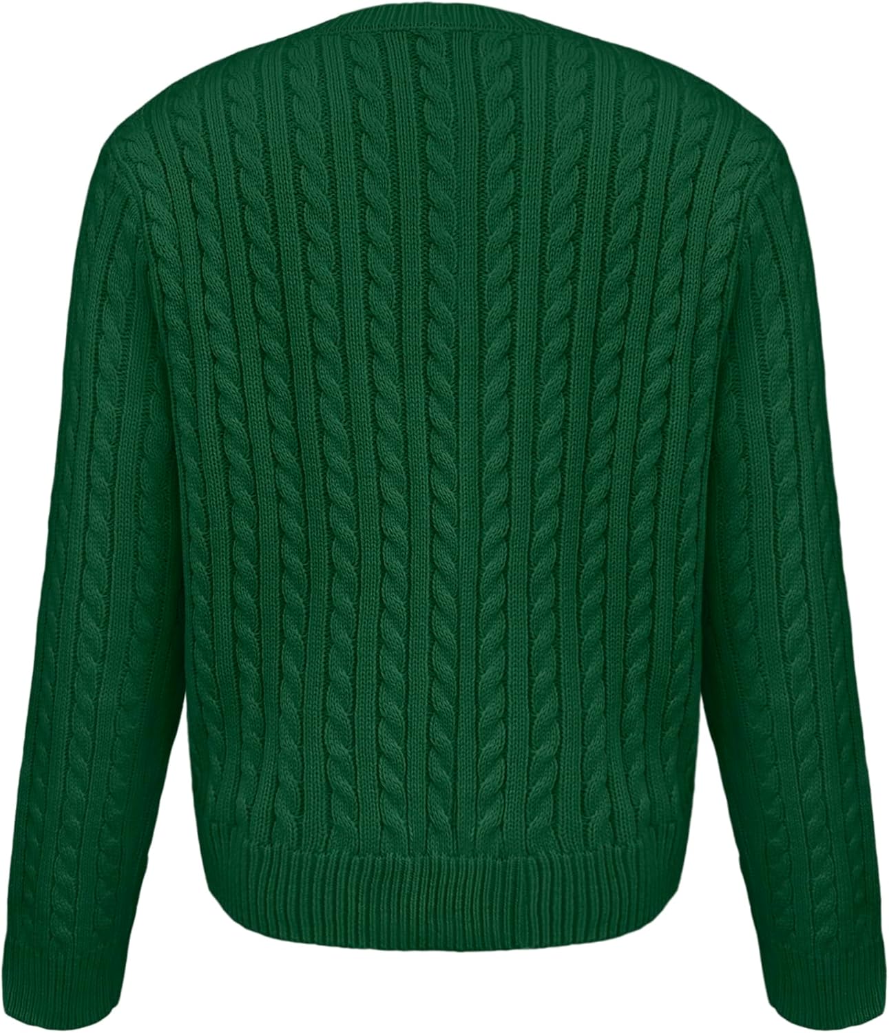 Girls Cable Knit Sweater Cardigans Kids School Uniform Long Sleeve Button Down Fall Jackets for Girl 5-14 Years - Image 6