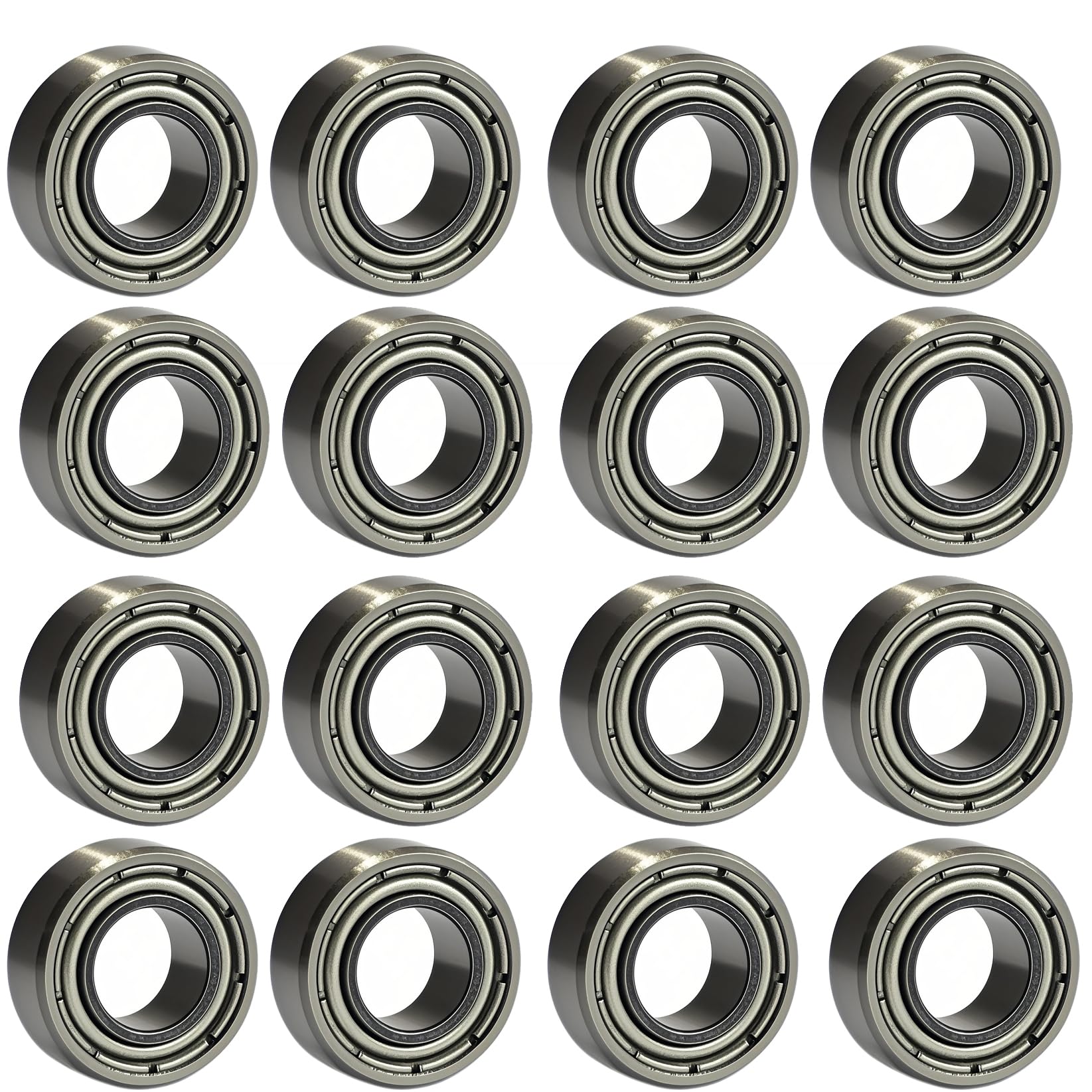 20 PCS R188ZZ Deep Groove Ball Bearings - 1/4 Inch x 1/2 Inch x 3/16 Inch - Both Sides Metal Shielded Chrome Steel Bearings for Small Mechanical Equipment (R188-ZZ) - 1