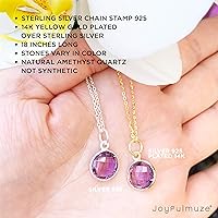 Vista 60 de Round Pendant Necklace, Natural Gemstones, Labradorite, Rainbow Moonstone, Crystal, Rose Quartz, Amethyst, Citrine, Sterling Silver, Handmade