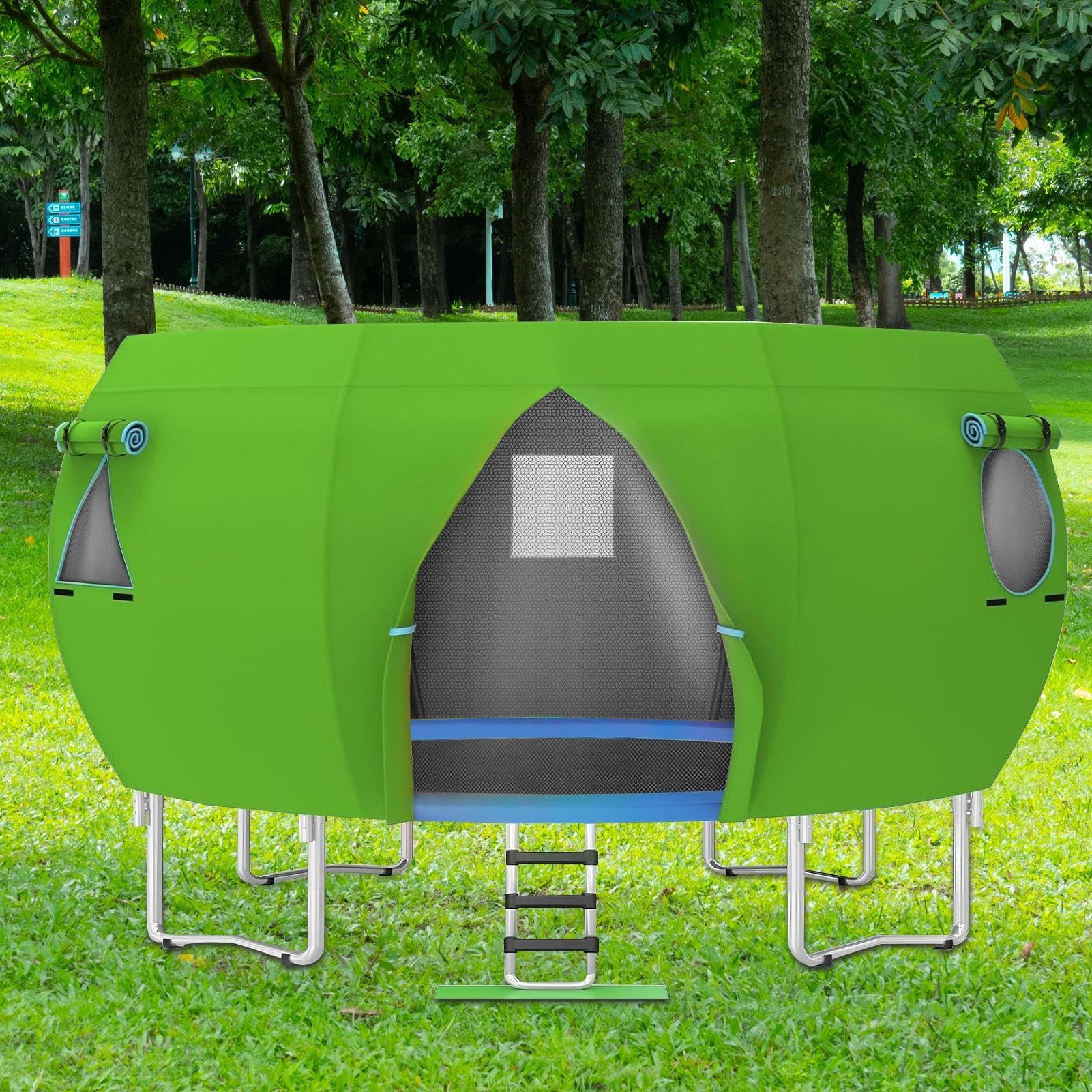 Osłona trampoliny z ochroną przed promieniowaniem UV, 4,3 m, do ogrodu, dla dzieci, trampolina, trwała, ochrona na zewnątrz, do zabawy na podwórku