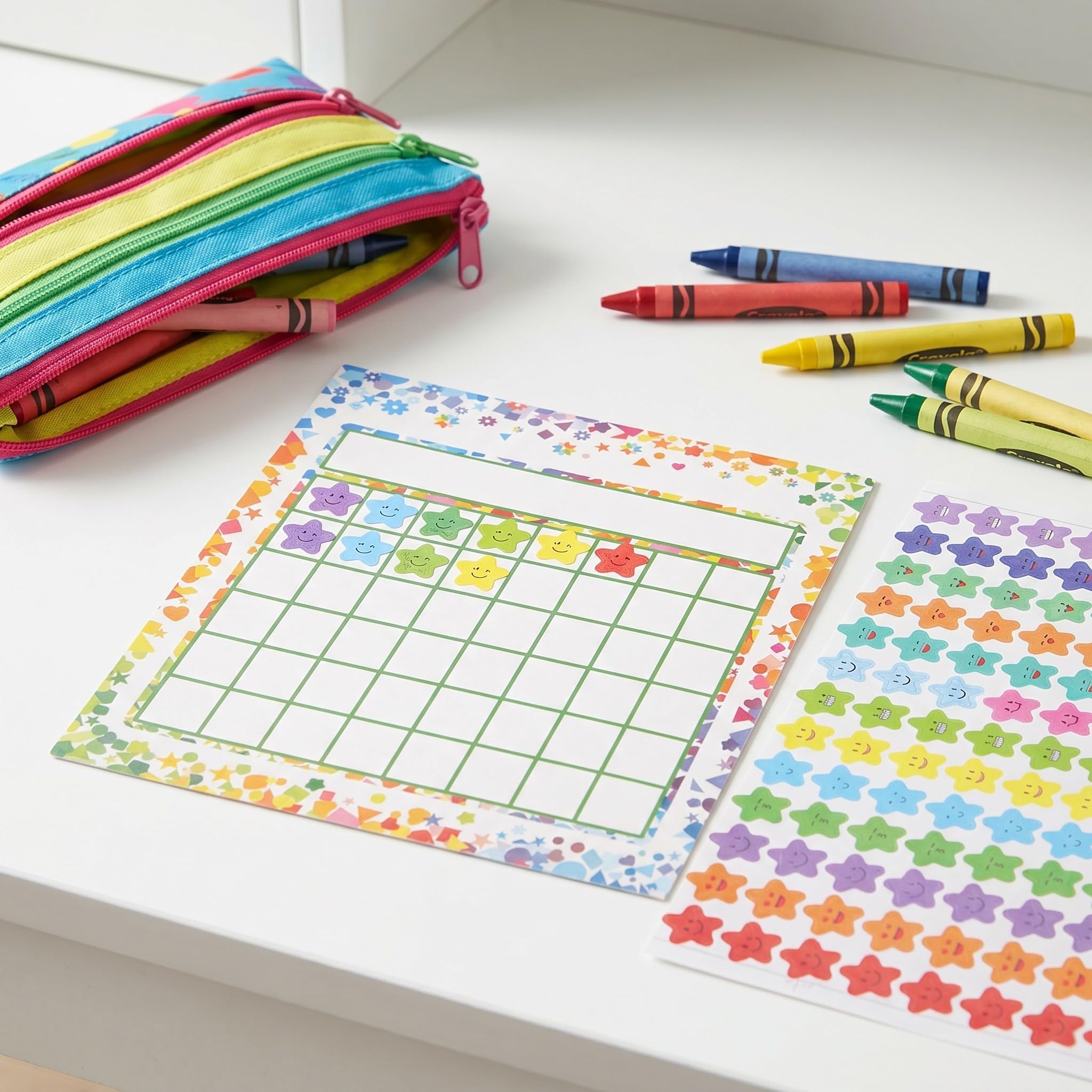 4 Sets Motivierende Aufkleber aus Selbstklebendem Papier für Grundschule und Klassenzimmer Weiß Dekorativ und Einzigartig für Lehrer und Unterrichtsförderung