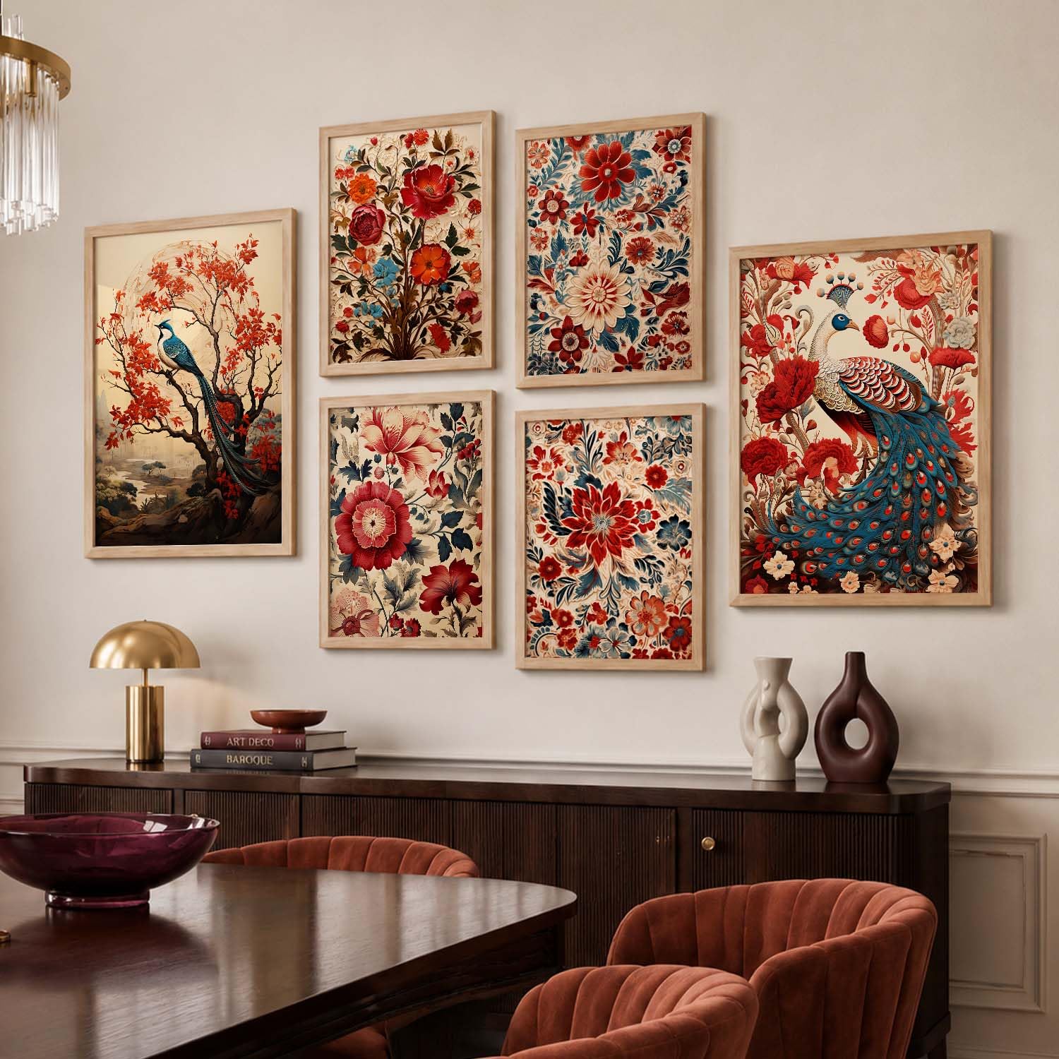 Madhubani Wall Art Paintings - Set of 6 -5