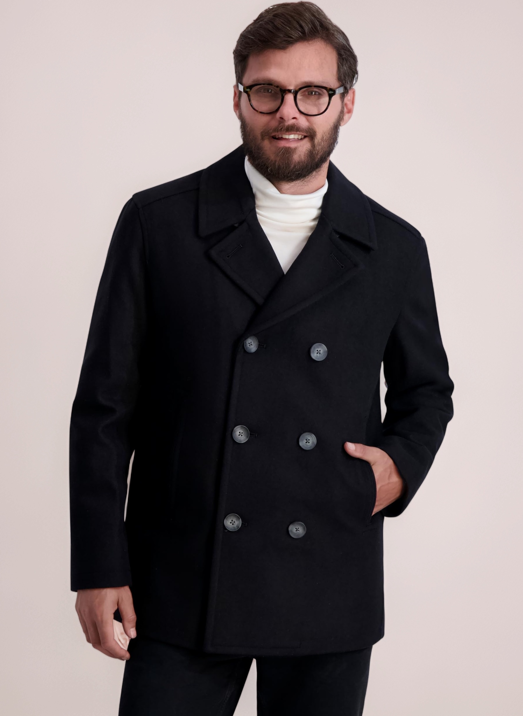 Nautica Men's Melton Peacoat Pea Coat