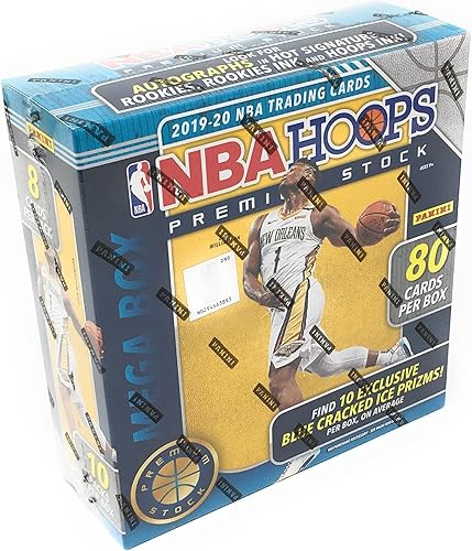 2019-20 Panini NBA Hoops Premium Stock Basketball MEGA box (80 cards/box)
