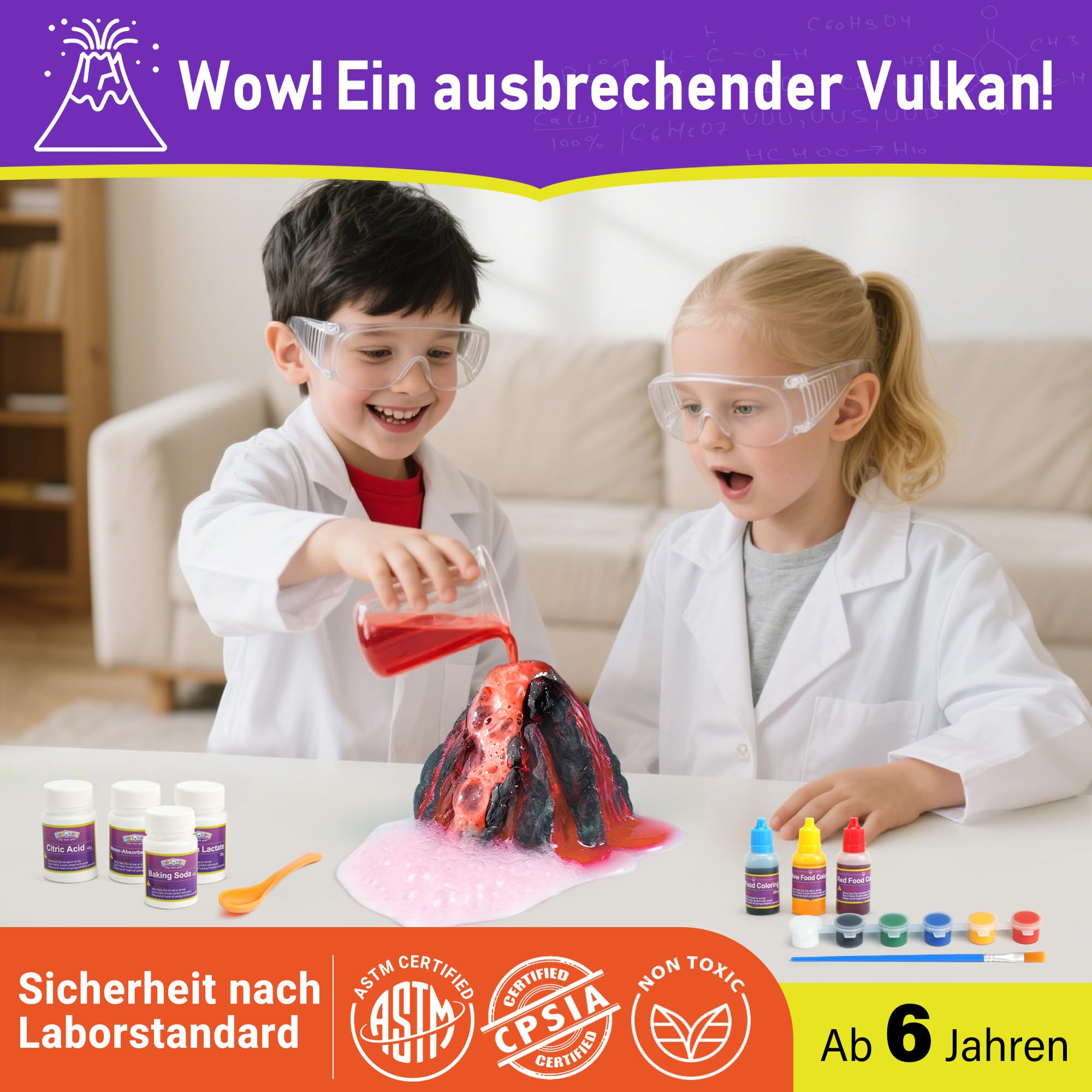 BenBen 155+ Experimente für Kinder ab 6 7 8 9 10, Wissenschaft Experimentierkasten für Kinder, STEM Spielzeug Geschenk für Jungen Mädchen