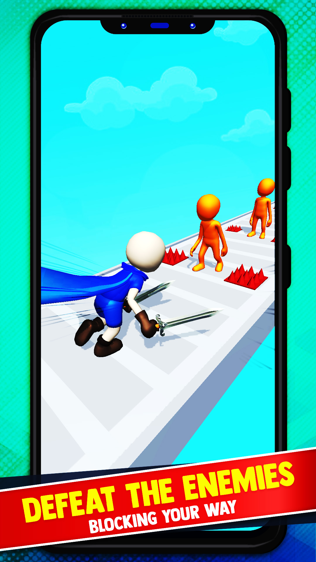 Hit n Run! Level Up Solo Runner Challenge Level Up Hitting and Beat the Boss Alone Running