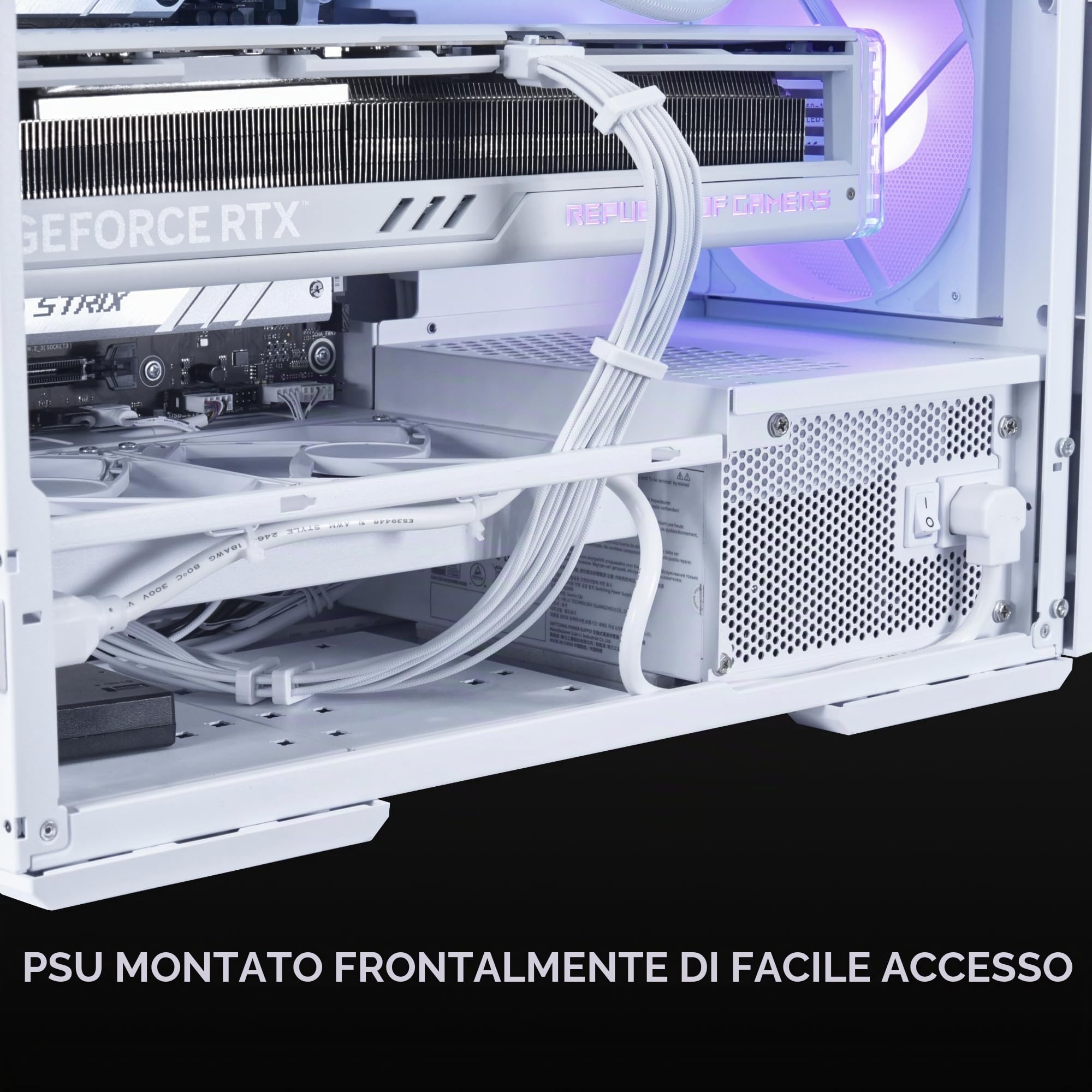 LIAN LI LANCOOL 207 RW - Case PC ATX, custodia per computer da gioco RGB, ottimizzata per il flusso d'aria con 2 ventole ARGB PWM da 140 mm preinstallate, porta USB-C, pannello laterale in vetro