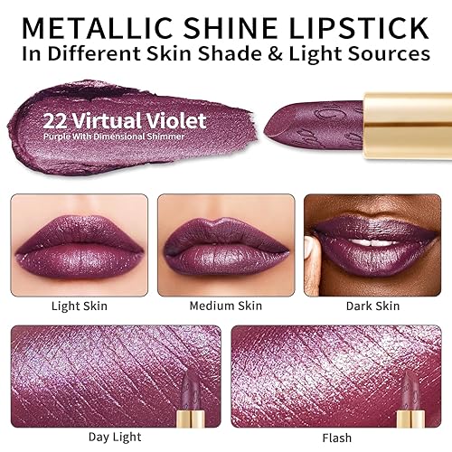 Miniatura 97 de Oulac Lipstick & Lipliner Set 3PCS High Impact Lipcolor with Moisturizing Formula, Vegan Beauty, Full-Coverage Lip Color, Gift Lipstick for Women