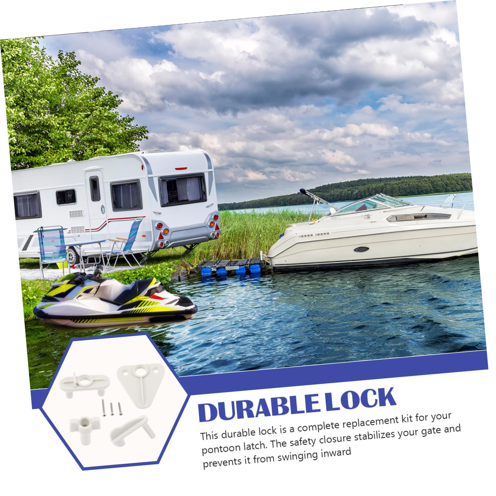 VANZACK Loquet de Porte pour Yacht loquets de Bateau Ponton loquets de Trappe de Pont Door Lock verrou Portail verrou Porte serrures de Porte pièce de loquet pour Bateau