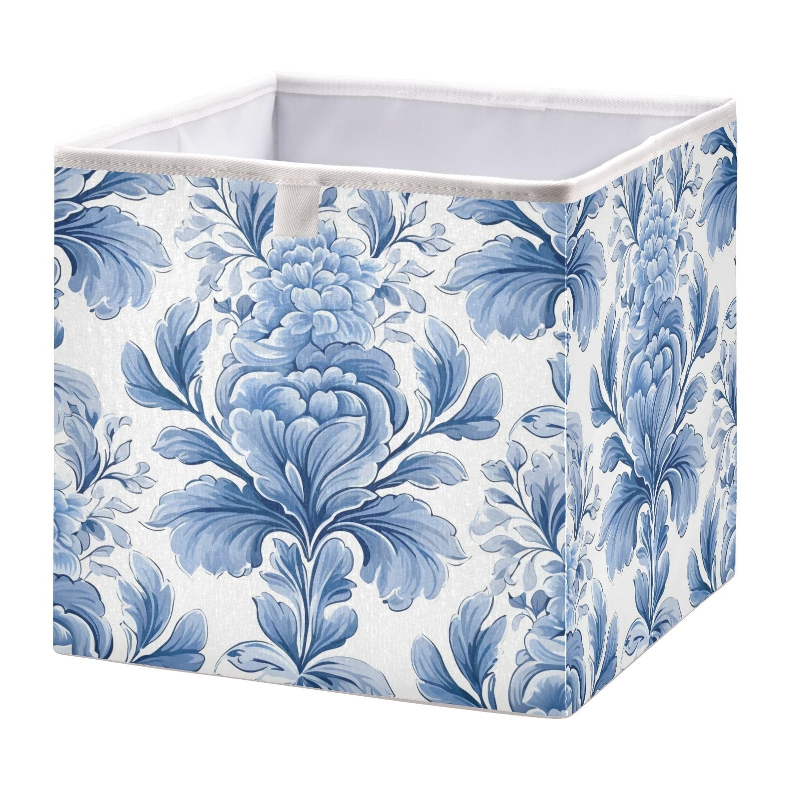 Amazon.com - Bulletgxll Blue and White Floral Cube Storage