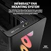 علبة كمبيوتر برجية متوسطة زجاجية بانورامية CORSAIR Frame 4500X RS-R ARGB – يتضمن نظام تركيب مروحة InfiniRail GPU Anti-Sag، ومروحة 3 x RS120R RGB LINK، مناسبة لمشعاعين مقاس 360 مم – أسود