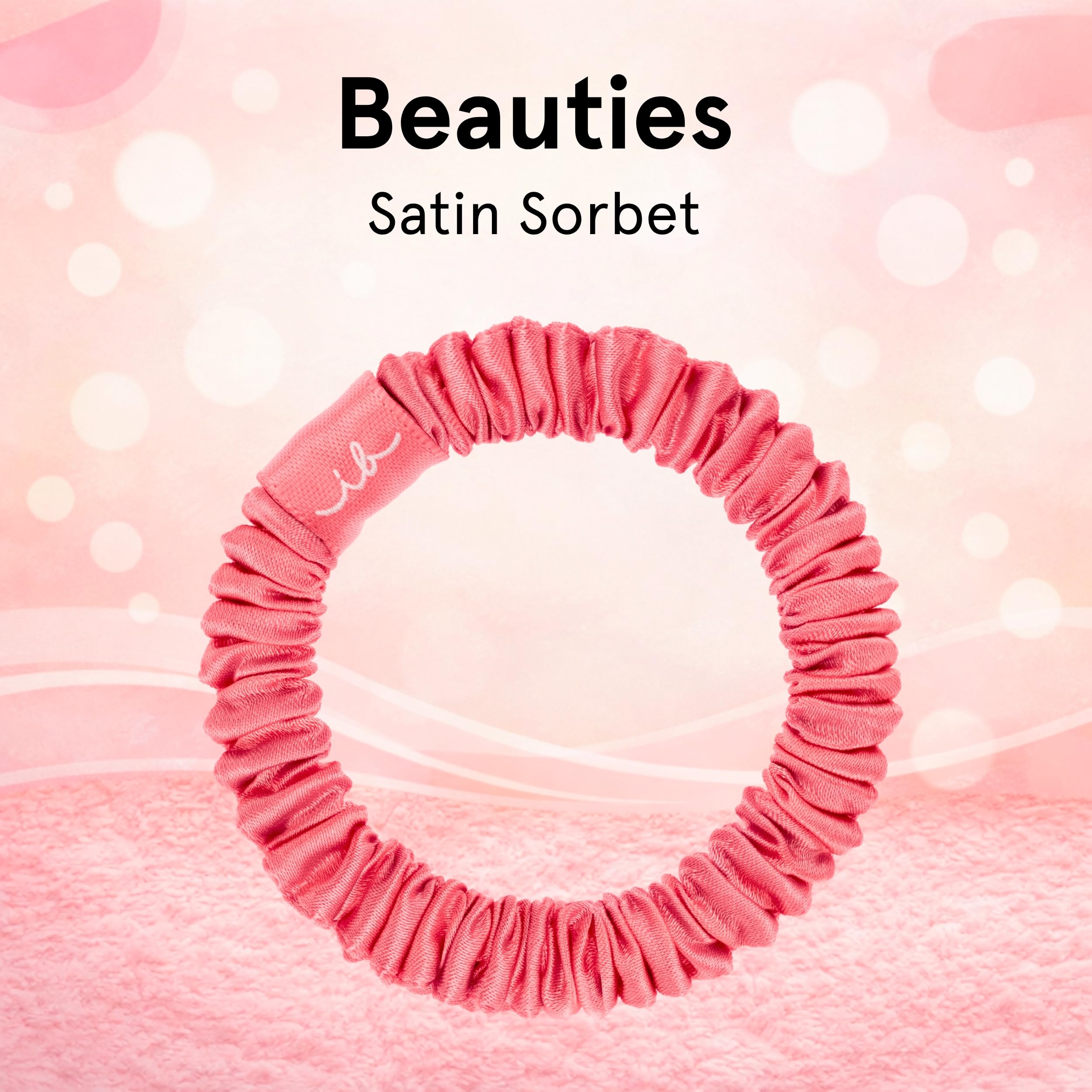 invisibobble Gumka do włosów Beauties Satin Sorbet (4 sztuki) – satynowe gumki do włosów dla kobiet – delikatne gumki z jedwabną powierzchnią – do warkocza, kokad i eleganckich fryzur