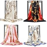 Womens Mulberry Silk Scarf - Long Satin Fashion Designer Wrap