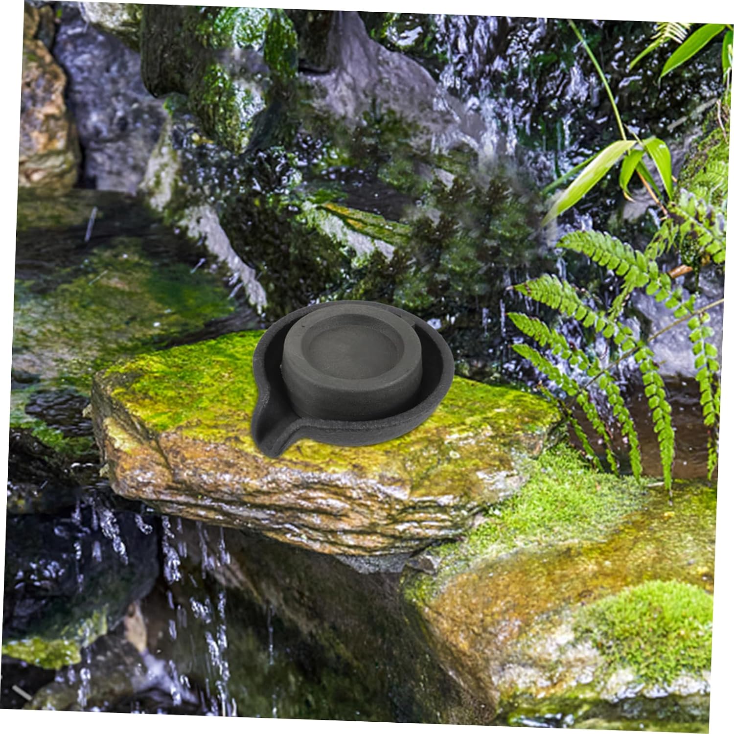 Aquarium Water Mill Decor Tabletop Fountain Grinding Disc Garden Fountain Table Top Indoor Easy Assembly Soothing Environment