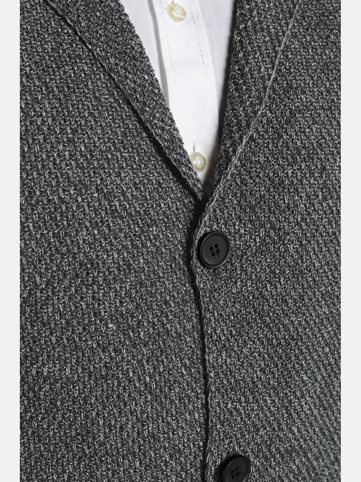 Jan Vanderstorm Herren Strickjacke Asger | nicht gefüttert | Sakko | Blazer | Cardigan aus elegant-dünnem Strick-Material | große Größen L-7XL