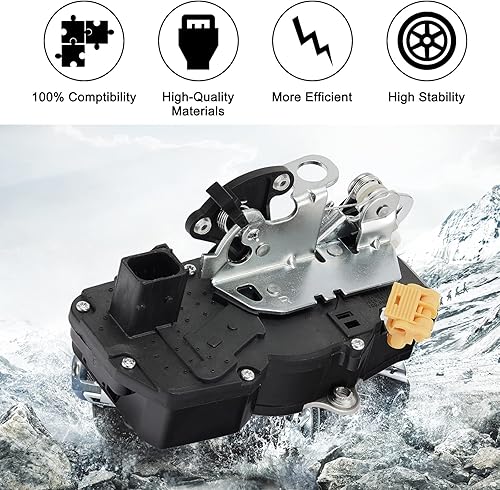 Miniatura 6 de SYERAL Actuador de Cerradura de Puerta Eléctrica Trasera Derecha Lado del Pasajero 931-109 Motor de Pestillo de Repuesto para 2007-2009 Cadillac