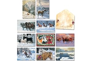 Leaning Tree, Hoofin' It Through the Holidays Boxed Christmas Cards