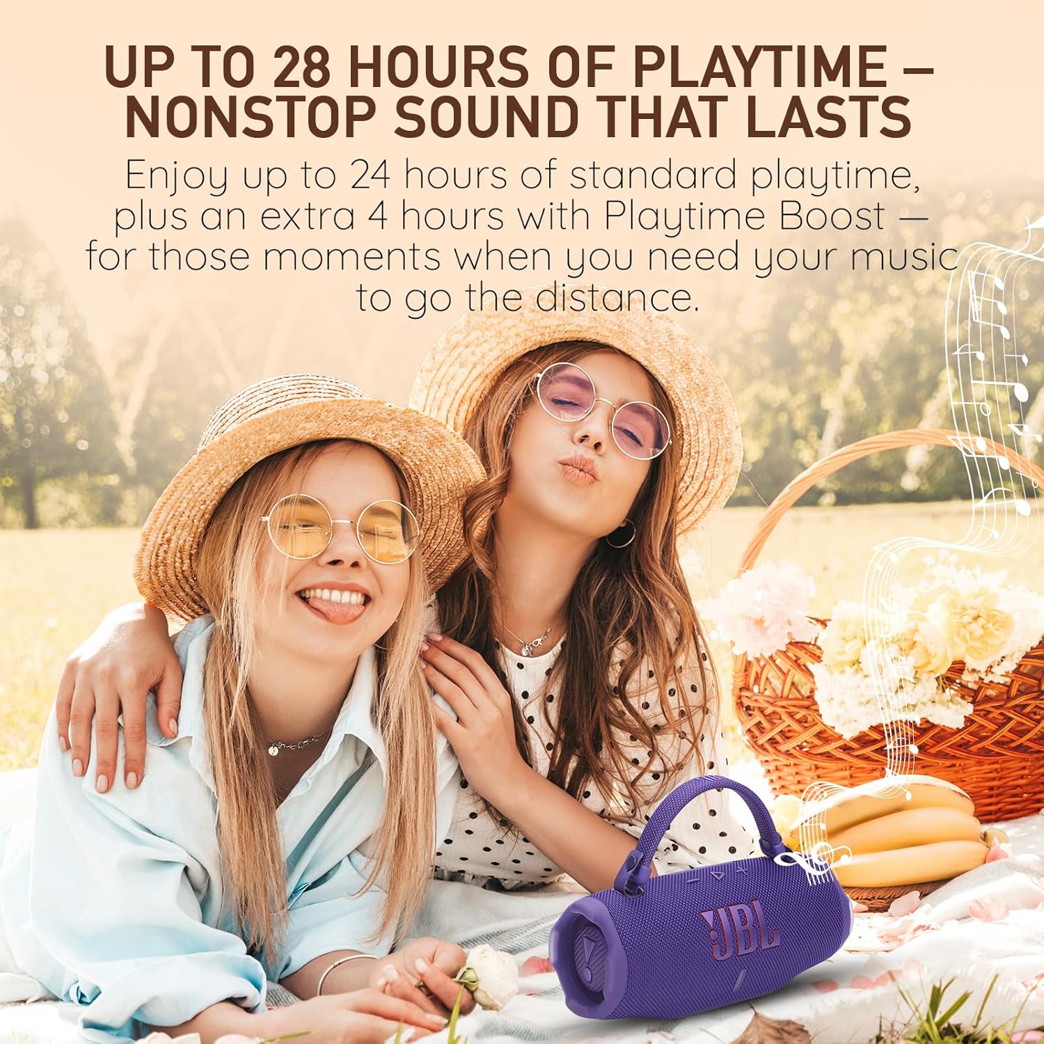 JBL Charge 6 Portable Bluetooth Speaker, IP68 Waterproof, Dustproof, Drop-Proof, AI Sound Boost, Built-in Powerbank, Carrying Strap, 28H Battery – Red – Boomph's Ultimate Performance Cloth Solution - Image 7