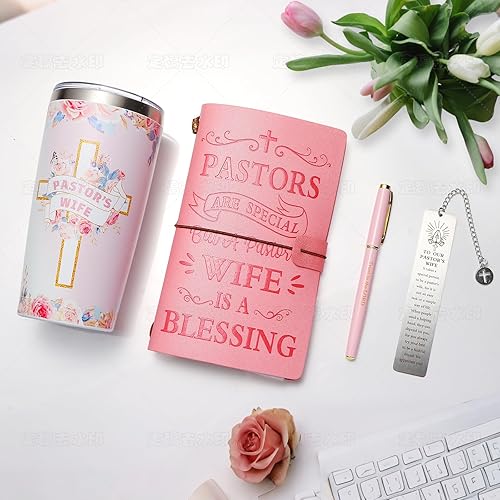 Miniatura 4 de Regalos de apreciación para la esposa del pastor para mujeres, regalos cristianos, regalo único para la esposa del pastor que incluye diario, vaso,