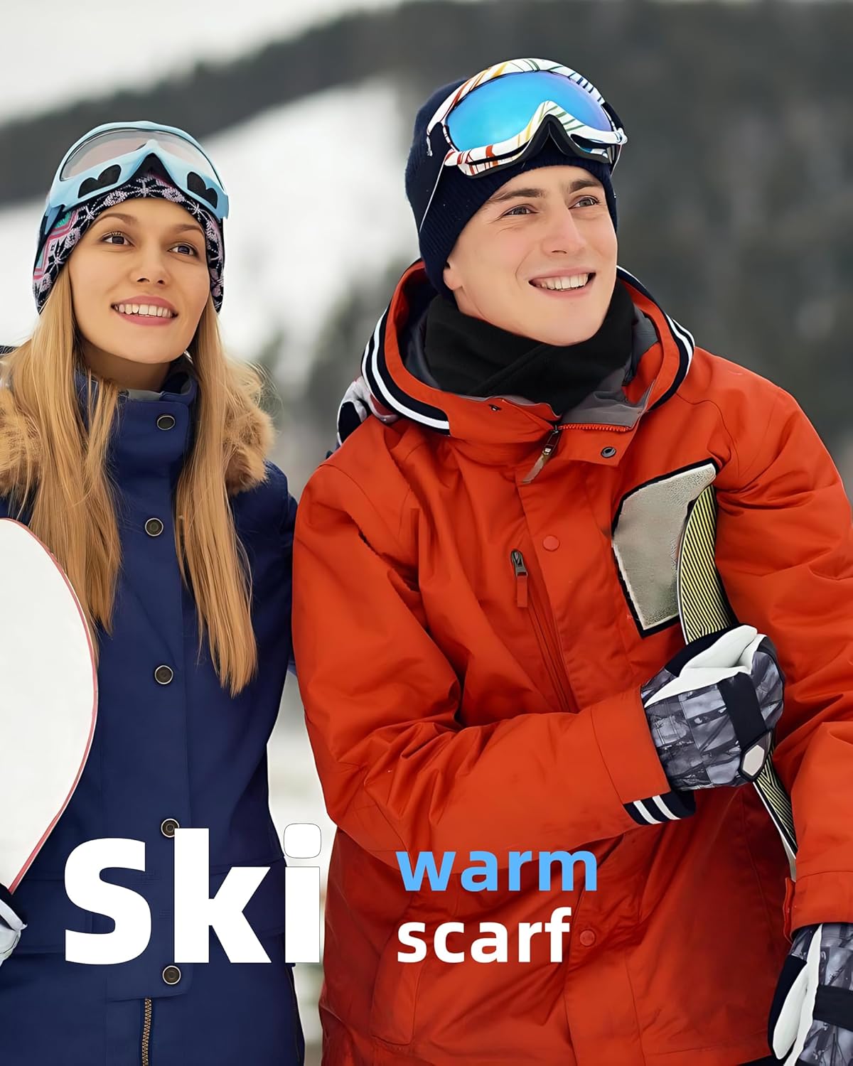 Polar Fleece Warm Short Scarf for Men Women for Winter Cold Weather Soft Neck Warmer Neck Scarves - Image 8