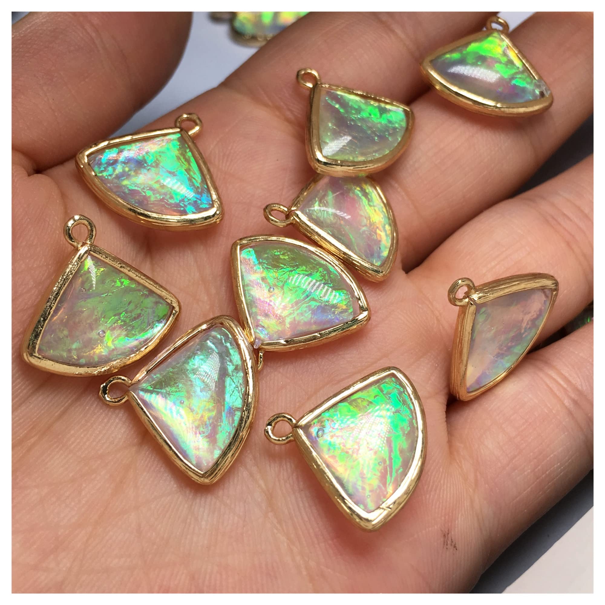 6 Connecteurs Pour Boucles D'oreilles En Forme De Goutte - Lot Pour Création DIY, Neuf