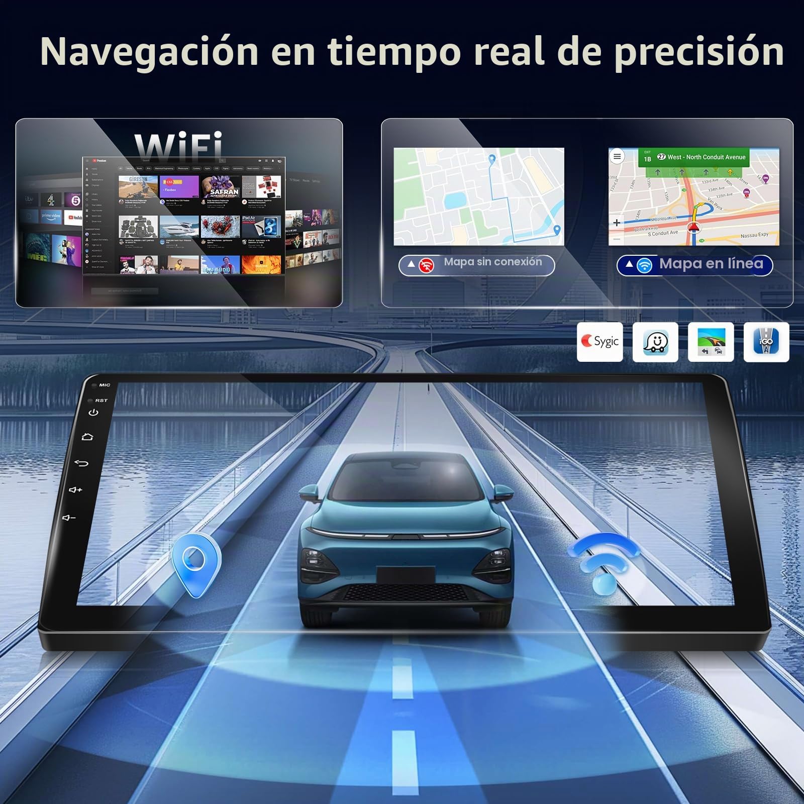 Radio de Coche Android para Opel Corsa D, Astra H, Zafira B, Meriva A/B, Vivaro, Combo, Tigra TwinTop, CarPlay Android Auto inalámbrico, GPS, DSP, WiFi, Plug & Play + Cámara Trasera