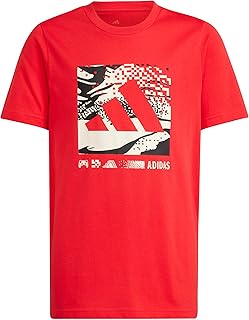 تيشرت بتصميم شعار مموه للأطفال الأولاد والبنات من اديداس