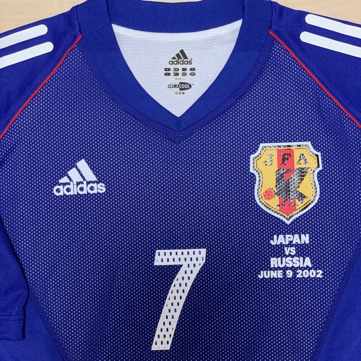 2002 日本代表 中田英寿 サッカー W杯 レプリカユニフォーム サイズL