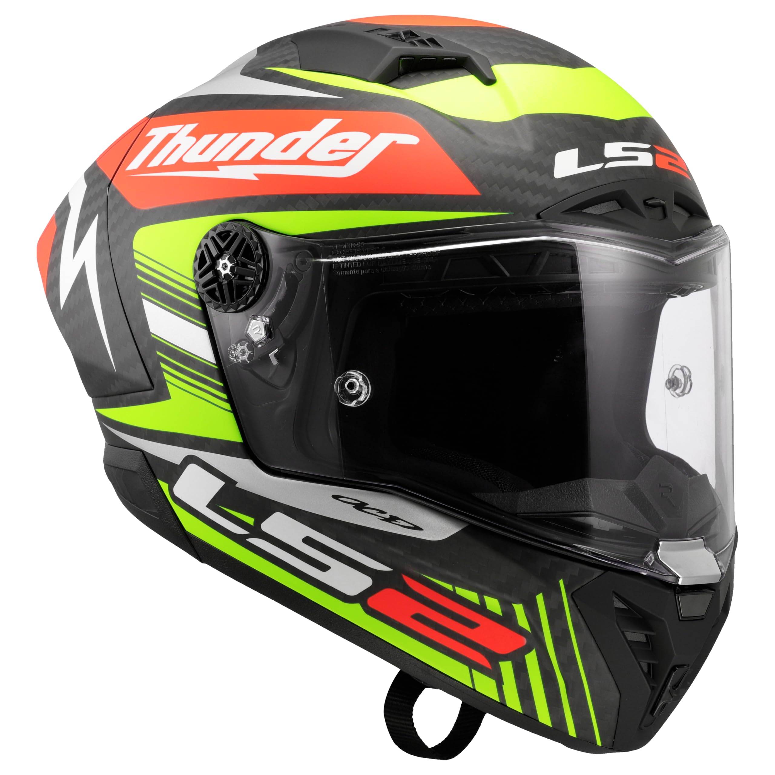 LS2, Integraler Motorradhelm THUNDER GP AERO Replica BLACK, XS
