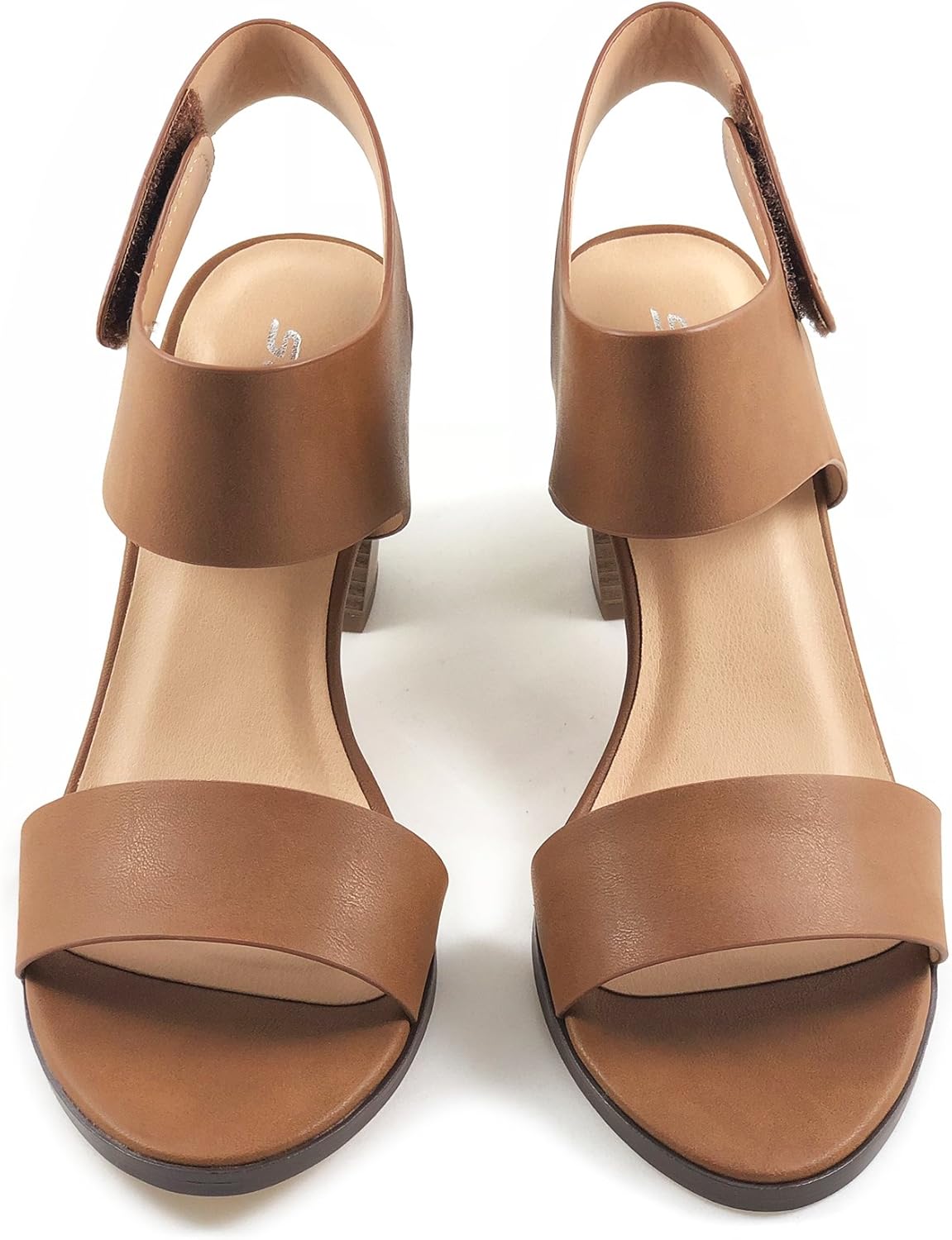  | Soda Topshoeave Wait Womens Open Toe Chunky Heel Ankle Strap Shoes Block High Heel Dress Sandals | Heeled Sandals