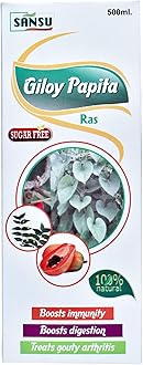 SANSU Giloy Papita Ras | Immuity Booste | suger free| Giloy with papita Ras (500ml)