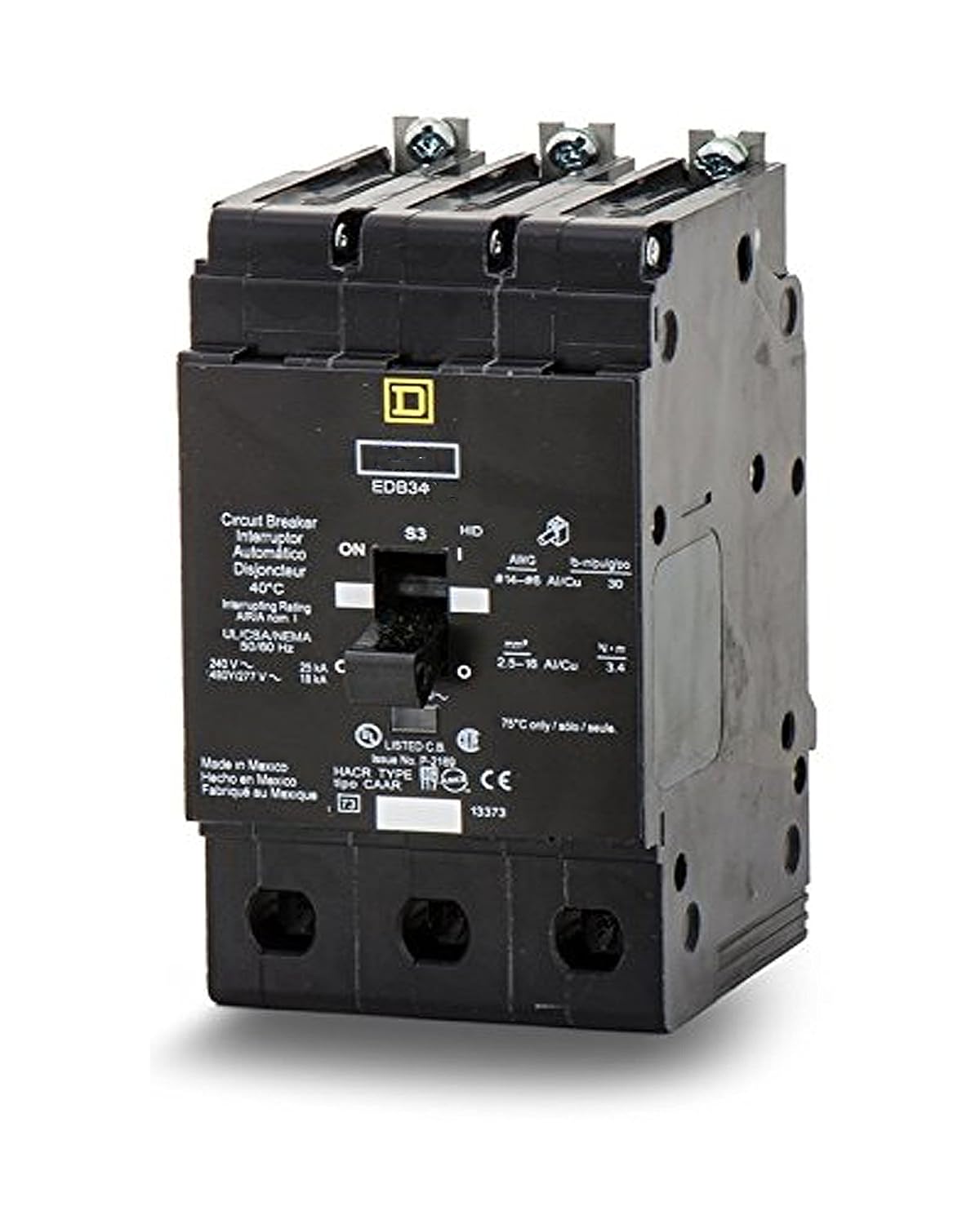 EGB34080 Lighting Circuit Breaker 35K Rated, Square D