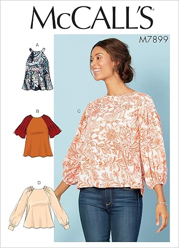 McCall Pattern M7899A5 - Camiseta de tirantes para mujer, talla 6 a 14